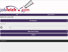 Tablet Screenshot of m.jobfetch.com